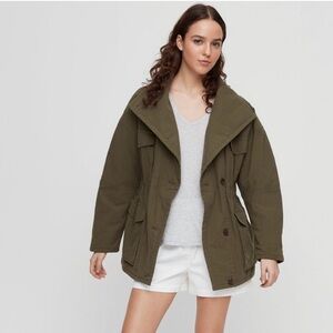 Wilfred Free | Ruby Oversized Utility Jacket Size Medium Army Green Aritzia